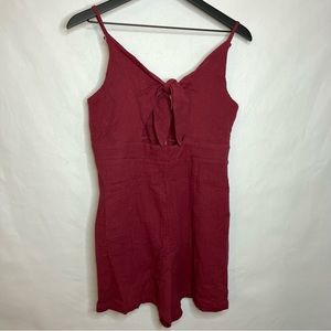 *DONATED* PATPAT maroon cotton gauze romper women’s size M